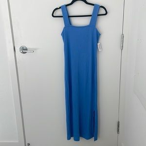 MOVING SALE | old navy blue midi dress with slit